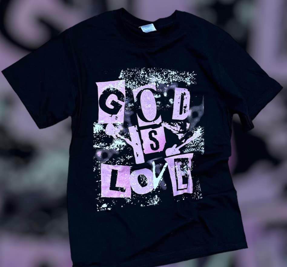 God Is Love Punk Rock T-Shirt - 25% OFF
